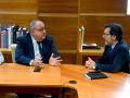 En el centro de la imagen, Alejandro Vázquez Ramos, consejero de Sanidad de Castilla y León