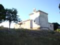 Vista de la ermita de Brezales, a 3 km de Espejón