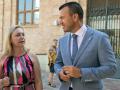 Imagen del presidente de la Diputación de Valencia, Vicent Mompó, junto a la vicepresidenta Natàlia Enguix
