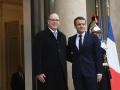 El presidente de Francia, Emmanuel Macron, y Alberto II de Mónaco