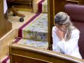 Yolanda Díaz llora la pérdida de su padre en el Congreso de los Diputados