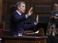 El líder del Partido Popular, Alberto Núñez Feijóo interiene durante el Pleno del Congreso