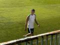 Álex Sala, en un entrenamiento con el Córdoba CF