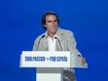 El expresidente del Gobierno, José María Aznar, interviene durante el XXI Congreso Nacional del Partido Popular