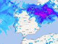 Precipitación acumulada hasta el domingo a las 15.00