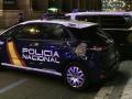 Un coche de Policía de noche