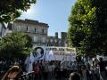 Protesta del BNG en Santiago contra Leonor