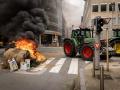 Protestas de los agricultores en Bruselas en febrero de 2024