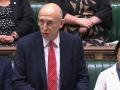 El ministro de Defensa británico, John Healey, en el Parlamento