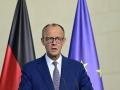 El canciller alemán, Friedrich Merz, en una rueda de prensa en Berlín