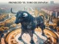 Recreación del monumento 'El Toro de España' una vez finalizado