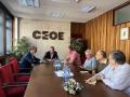 Reunión de la Plataforma del Soterramiento de Valladolid con la CEOE
