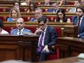El presidente de la Generalitat de Cataluña, Salvador Illa, esta semana en el Parlament