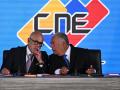 Jorge Rodriguez, presidente de la Asamblea Nacional de Venezuela y Elvis Amoroso presidente del CNE