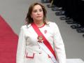 Dina Boluarte, presidenta de Perú a su llegada al Congreso en Lima