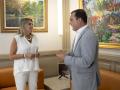 La presidenta de la Diputación de Castellón, Marta Barrachina, junto al vicepresidente Andrés Martínez