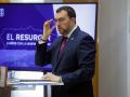 El presidente del Principado, Adrián Barbón, en rueda de prensa