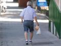 Un pensionista en Madrid.