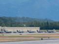 Aviones de combate F-22 Raptors de la Fuerza Aérea de EE.UU. en la Base Aérea Elmendorf de Anchorage, Alaska