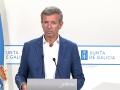 Declaraciones de Alfonso Rueda, presidente de la Xunta de Galicia