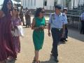 Margarita Robles en su visita este jueves a San Javier (Murcia)