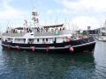 Uno de los botes de la Flotilla Global Sumud que partió de Barcelona con activistas de izquierda