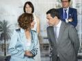 El presidente de la Junta de Andalucía, Juanma Moreno, junto a la ministra de Hacienda, María Jesús Montero, en una imagen de archivo
