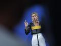 La vicepresidenta Yolanda Díaz, este miércoles en una comparecencia