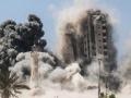 Ataque israelí a un edificio en Gaza