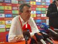 El director de la Vuelta, Javier Guillén, ofrece una rueda en Mos (Pontevedra)
