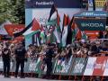 Manifestantes propalestinos intentan boicotear la Vuelta