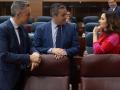 Isabel Díaz Ayuso, Jorge Rodrigo y Carlos Novillo en la Asamblea de Madrid