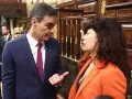 Pedro Sánchez y la ministra de Igualdad, Ana Redondo