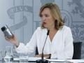 La ministra portavoz, Pilar Alegría, este martes en la Moncloa