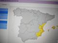 Imagen del último mapa con avisos publicado por la Aemet