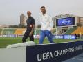 Xabi Alonso, durante el entrenamiento del Real Madrid en Almaty
