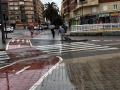 Día de lluvia en la ciudad de Valencia.
