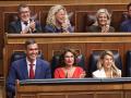 La bancada del PSOE durante el Pleno del Congreso de ayer