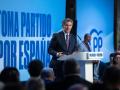 El presidente del PP, Alberto Núñez Feijóo, este martes en Barcelona