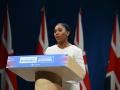 Kemi Badenoch, líder de los conservadores británicos, durante el Congreso anual en Manchester