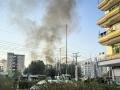 Se eleva humo desde el lugar de las explosiones en Kabul el 15 de octubre de 2025, en medio de intensos enfrentamientos fronterizos entre Afganistán y Pakistán.