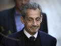 Nicolas Sarkozy a su entrada en prisión