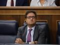 El ministro para la Transformación Digital, Óscar López, durante una sesión de sesión de control al Gobierno, en el Congreso de los Diputados