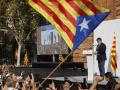 Carles Puigdemont durante el acto separatista que protagonizó en su vuelta a España el 8 de agosto de 2024