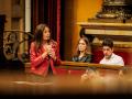 La consejera de Educación de la Generalitat, Esther Niubó, durante la sesión de control
