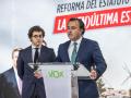 David Moreno, portavoz de Vox en las Cortes de Castilla-La Mancha, y José María Figaredo, secretario general del grupo parlamentario