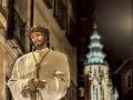 Procesión de Jesús Cautivo por la calle Comercio