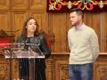 La alcaldesa de Palencia, Miriám Andréz, y el concejal de Urbanismo, Álvaro Bilbao