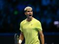 Carlos Alcaraz celebra un punto en las ATP Finals
