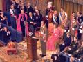 Los Reyes y sus tres hijos, en la proclamación de Don Juan Carlos